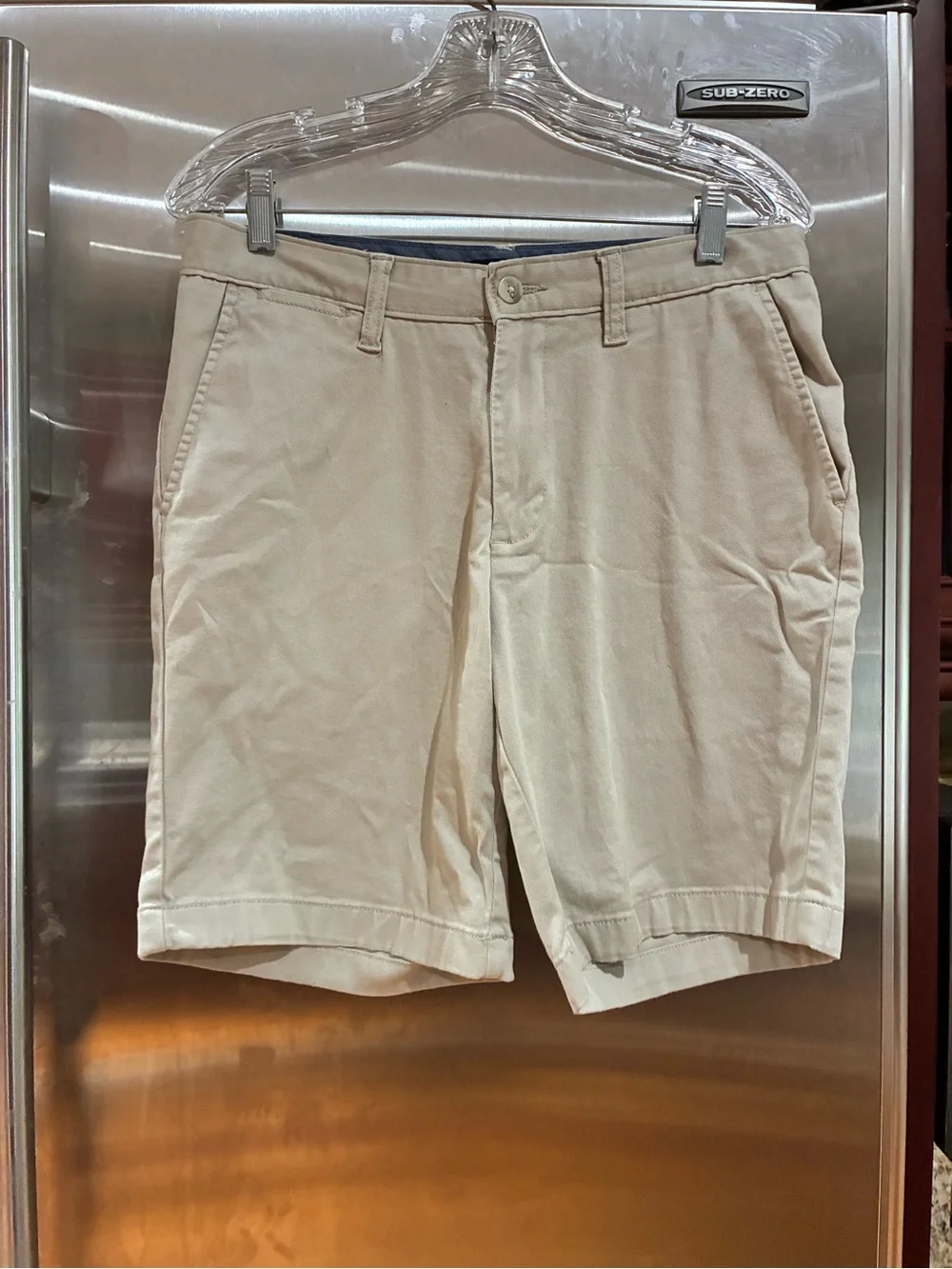 Nautica Men's Flat Front 8” Deck  Shorts in True Stone, Size 30W